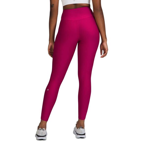 Lululemon Base Pace High-Rise Fleece Tight 28" Wild Berry Women's Size 14 NWT - Picture 2 of 11